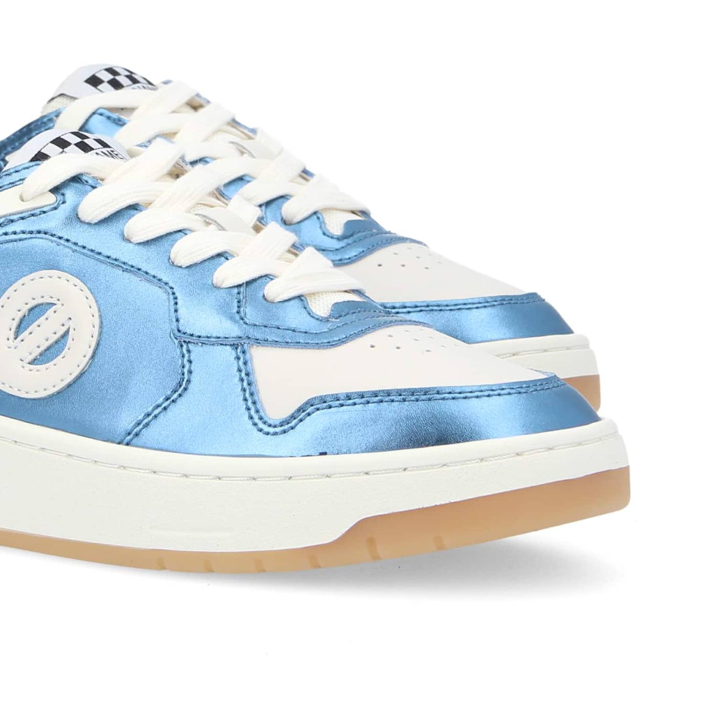 SNEAKER KELLY W - IRIS/NAPPA MORBIDA - BLU/BIANCO SPORCO